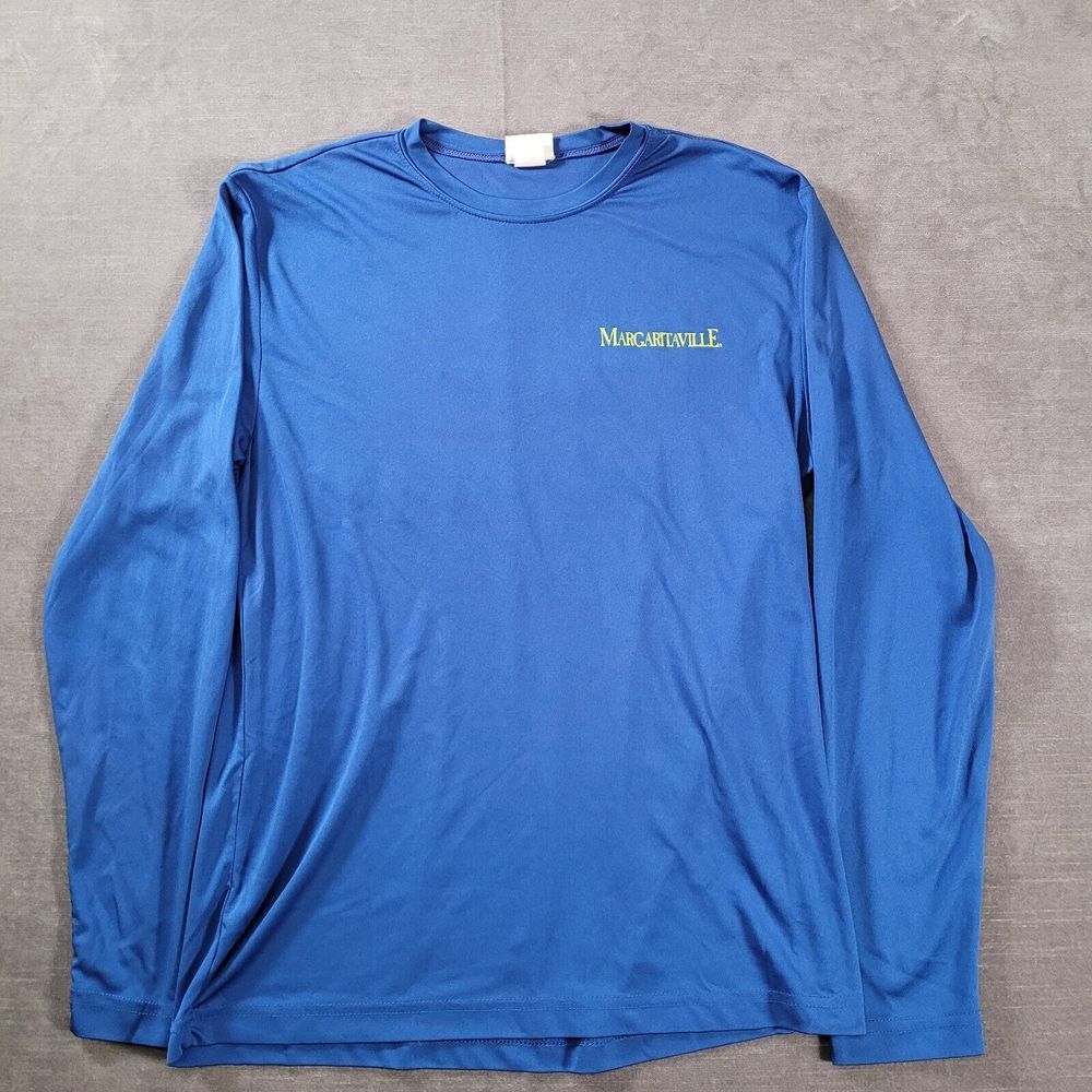Margaritaville Mens M Long Sleeve Performance‎ T-Shirt Chillin In Paradise